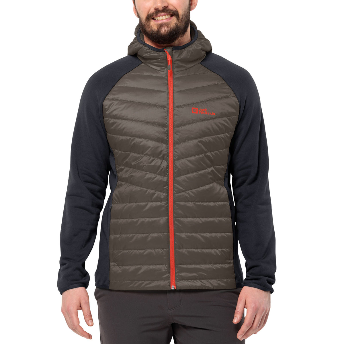 Jack Wolfskin Men's Routeburn Pro Hybrid Parka - Black