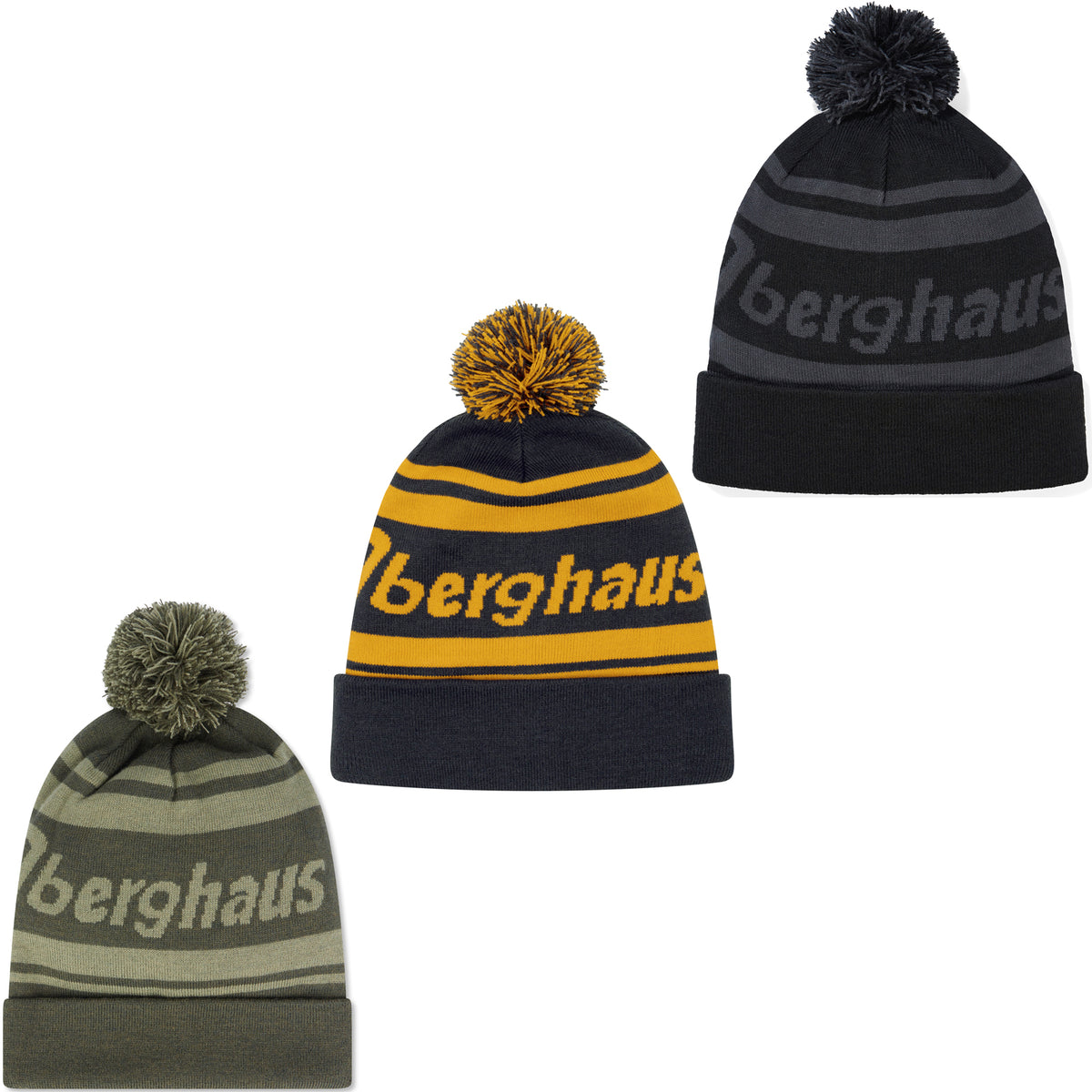 Berghaus Logo Beanie - Winter Bobble Hats At 80s CC