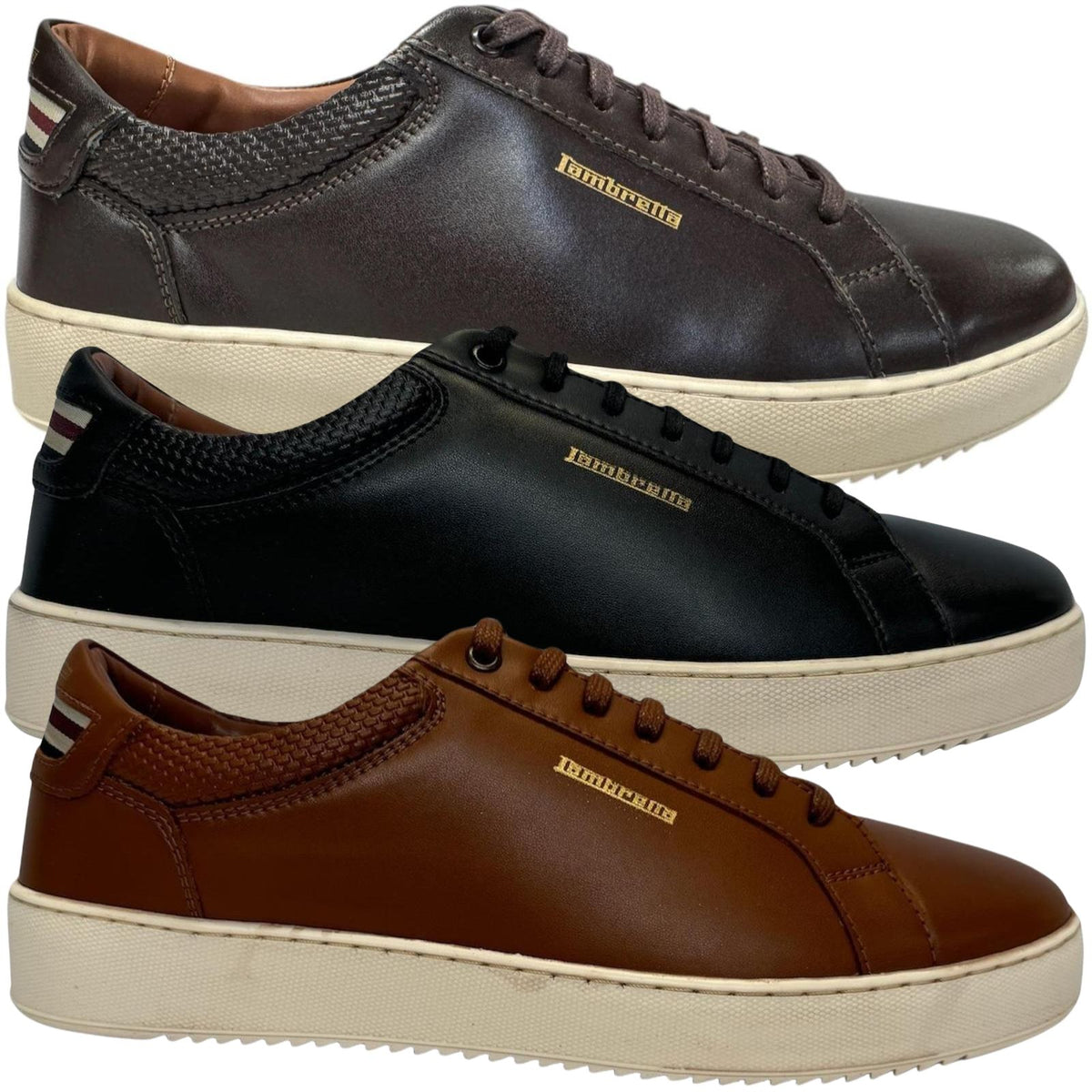 Lambretta Mens Robbie Low Rise Lace Up Trainers – Avenue 85