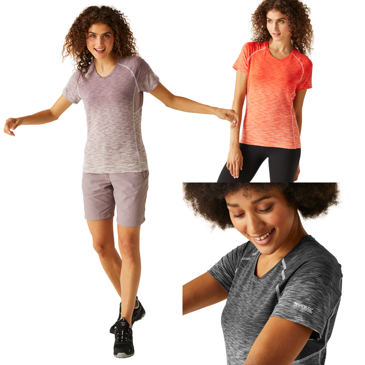 T-shirt Femme Regatta Laxley Active Sports - Manches Courtes, Coupe Regular, Pour Sport Et Casual