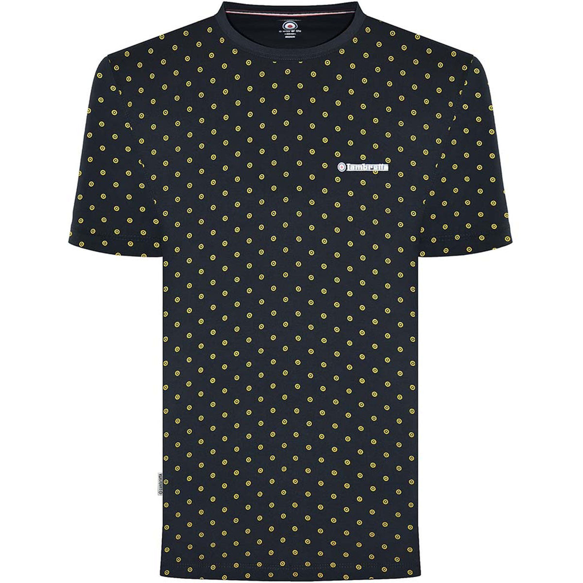 T-Shirt Homme Lambretta – Col Rond Manches Courtes – Coton – Neuf Avec Étiquette