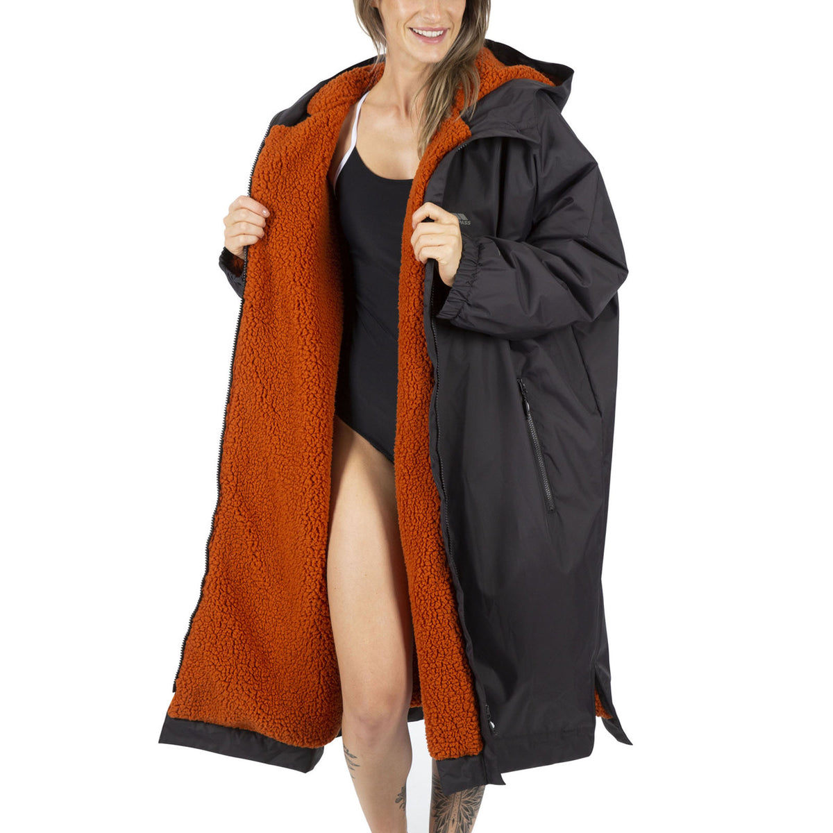 Andrew driftwood robe coat size S Trespass Adults Oversized Hooded