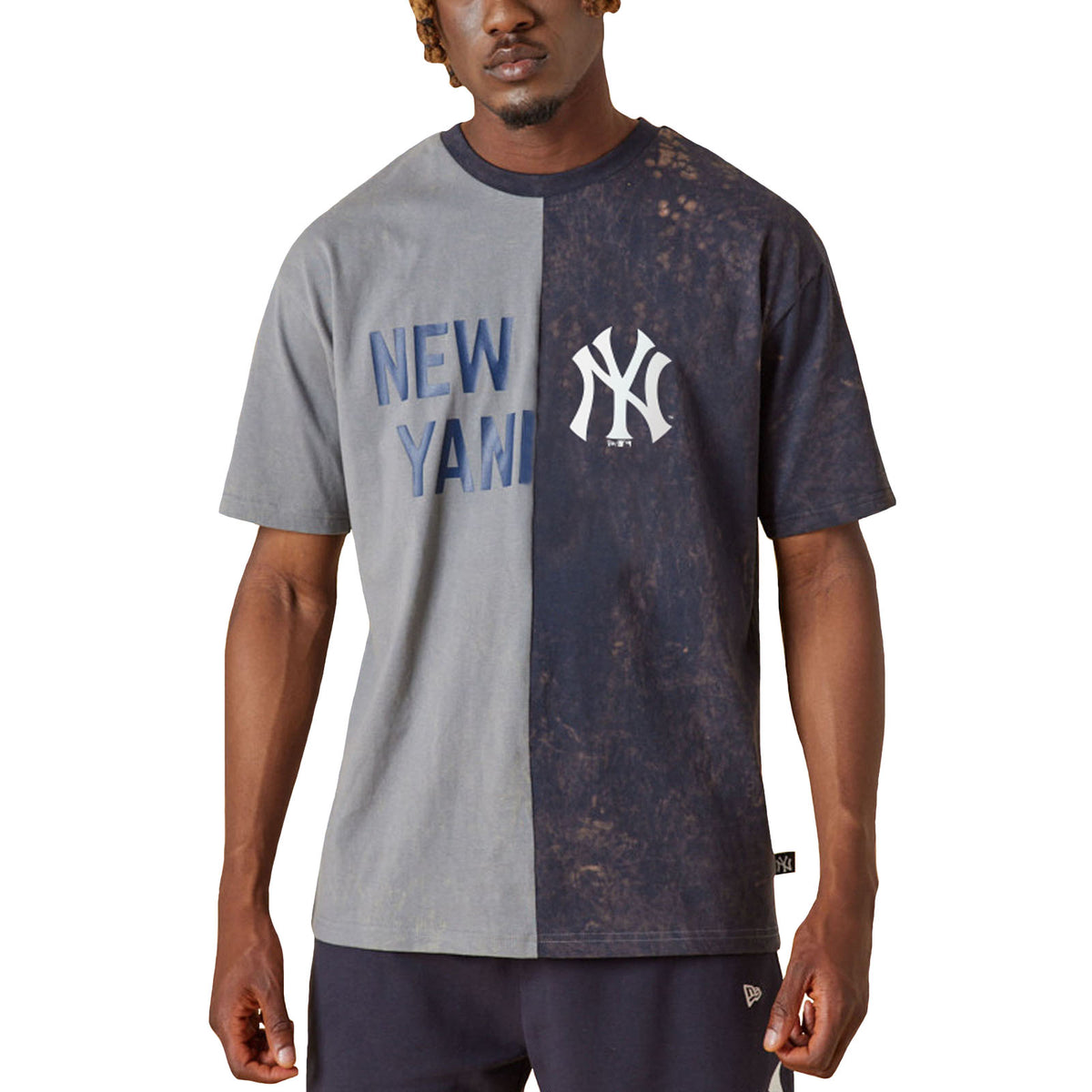 New Era Mens New York Yankees Split Graphic T-Shirt - Grey – Avenue 85