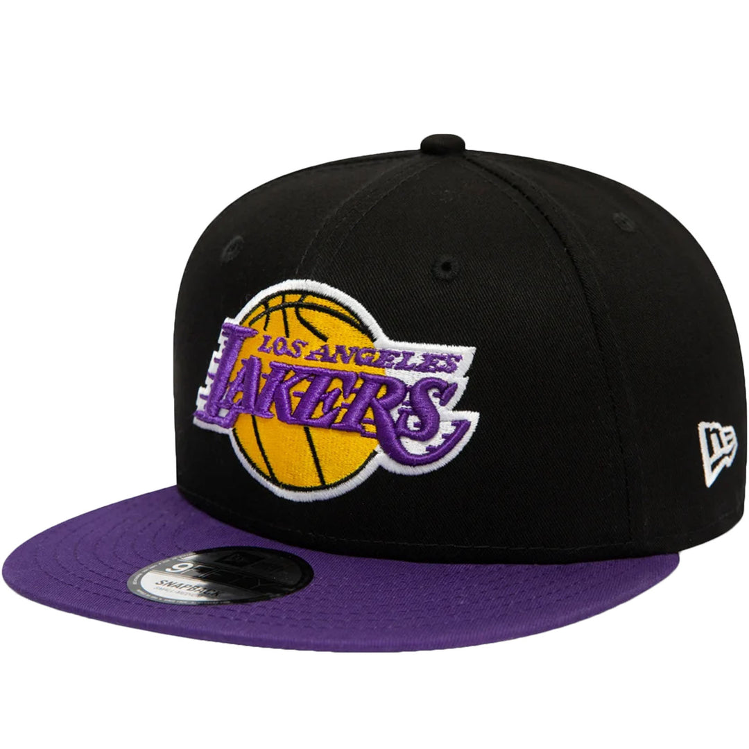LA Lakers Black 9FIFTY Stretch Snap Cap