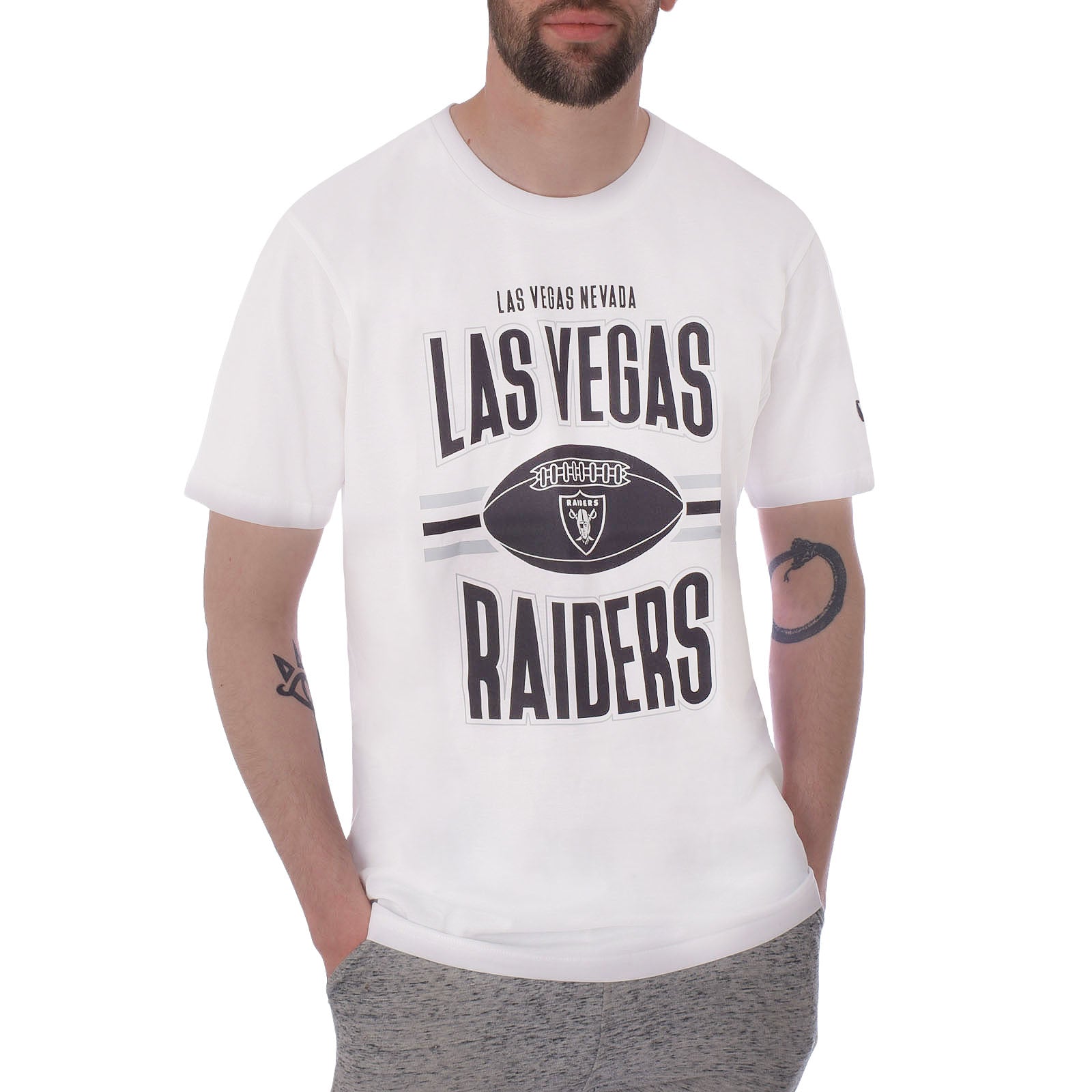 New Era Mens Las Vegas Raiders Team Logo T-Shirt White – Avenue 85