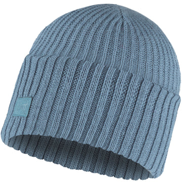 BUFF JARN BARK Knitted Beanie Hat - Unisex One Size, Recycled Polyester For Cold Weather