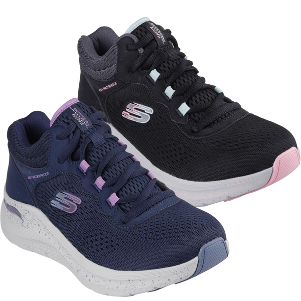 Skechers Womens Arch Fit Waterproof Memory Foam Trainers