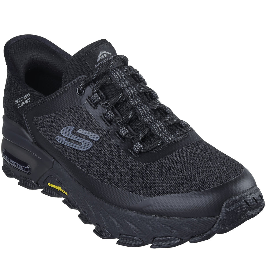 Skechers Mens Max Protect Assembly Memory Foam Trainers Black