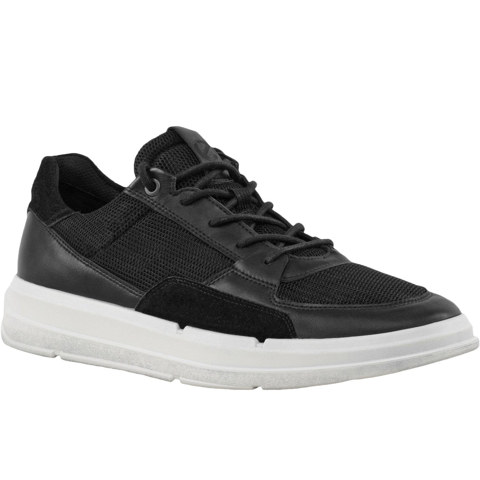 ECCO Mens Soft X Suede Trainers Black – Avenue 85