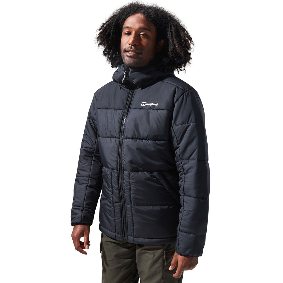 Berghaus Mens Komatiite Hooded Padded Jacket Black Avenue 85