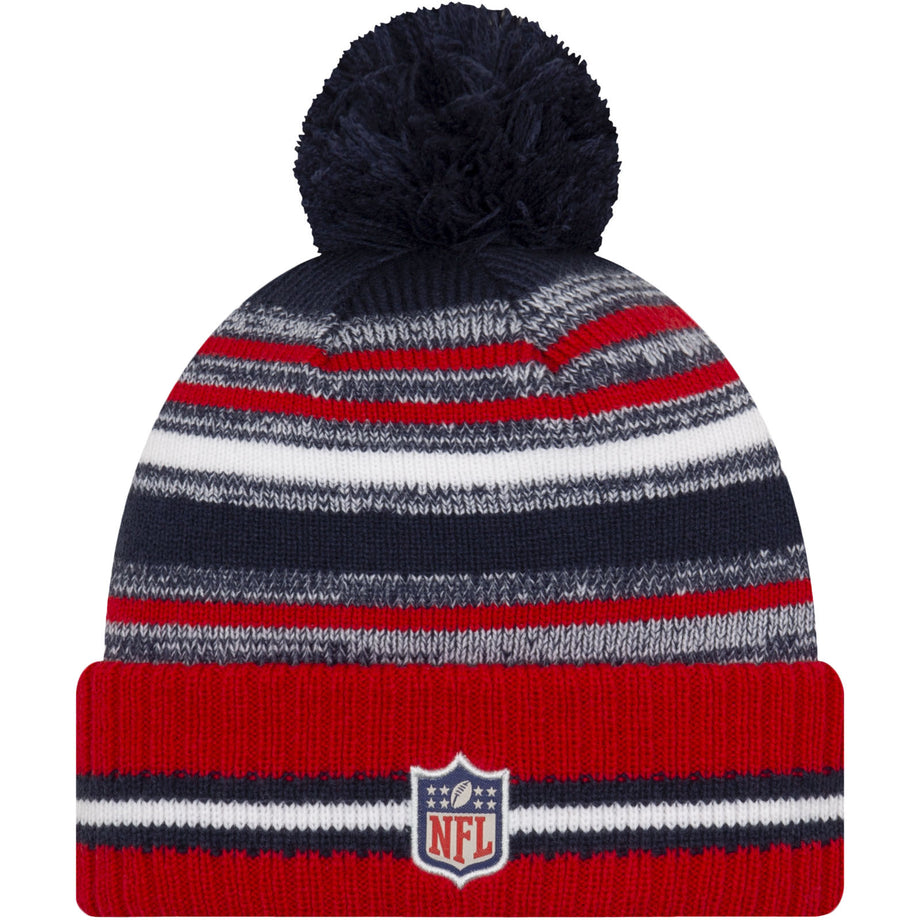 New Era New England Patriots NFL Sideline 2021 Bobble Hat Red