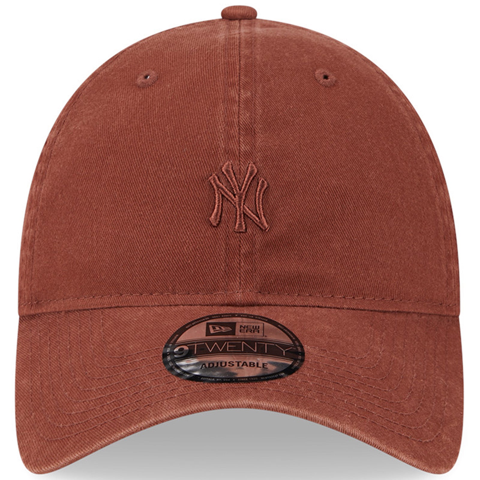 New Era Mens Mini Logo New York Yankees 9TWENTY Cap Dark Brown