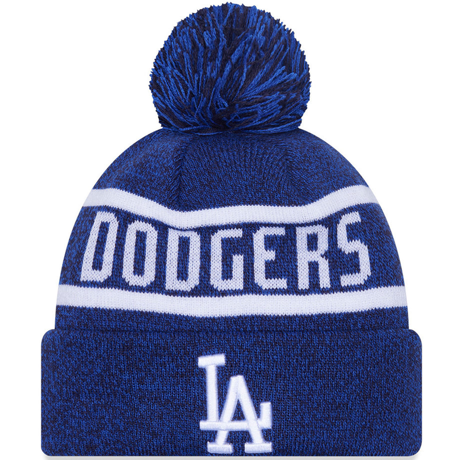 New Era Mens Los Angeles Dodgers Jake Cuff Beanie Bobble Hat
