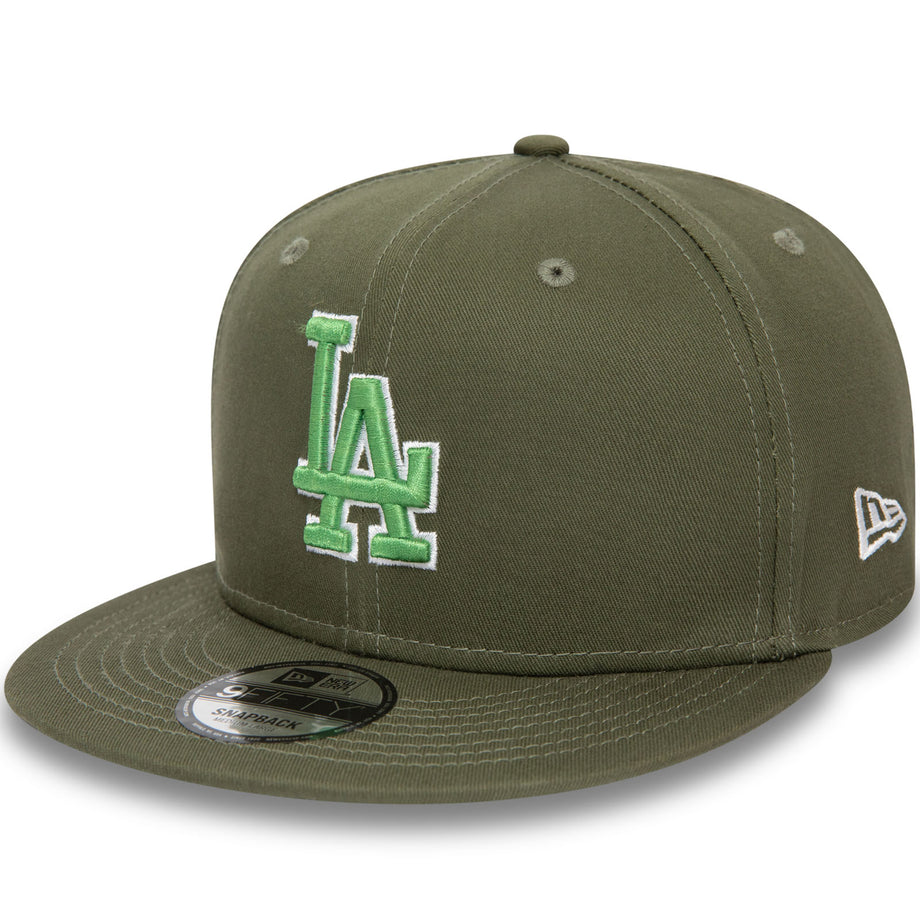 New Era Mens LA Dodgers Outline 9FIFTY Baseball Cap Green