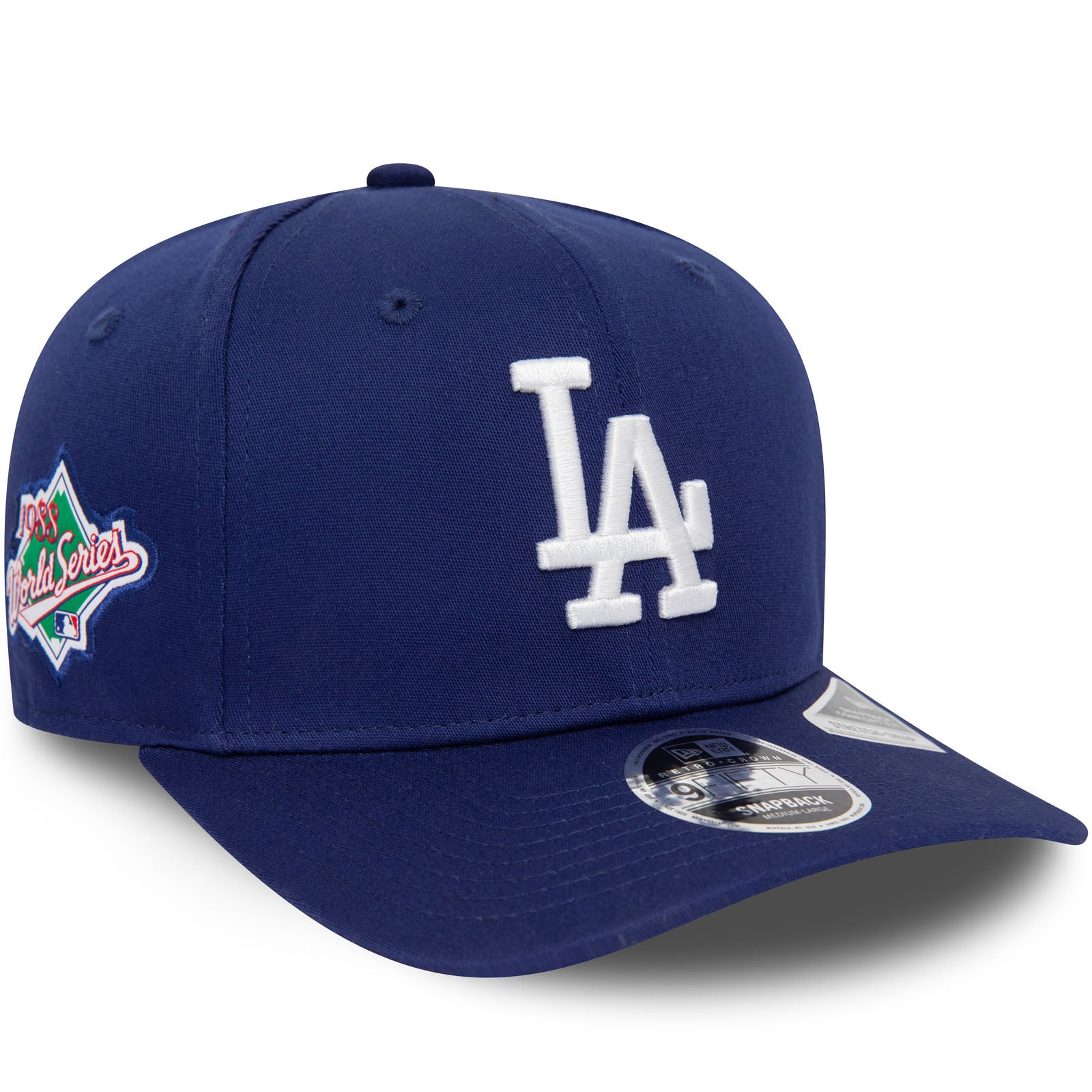 '47 Brand Los Angeles Dodgers Adjustable Baseball Cap - Structured Crown, Flat Visor, Navy Blue, One Size Fits All