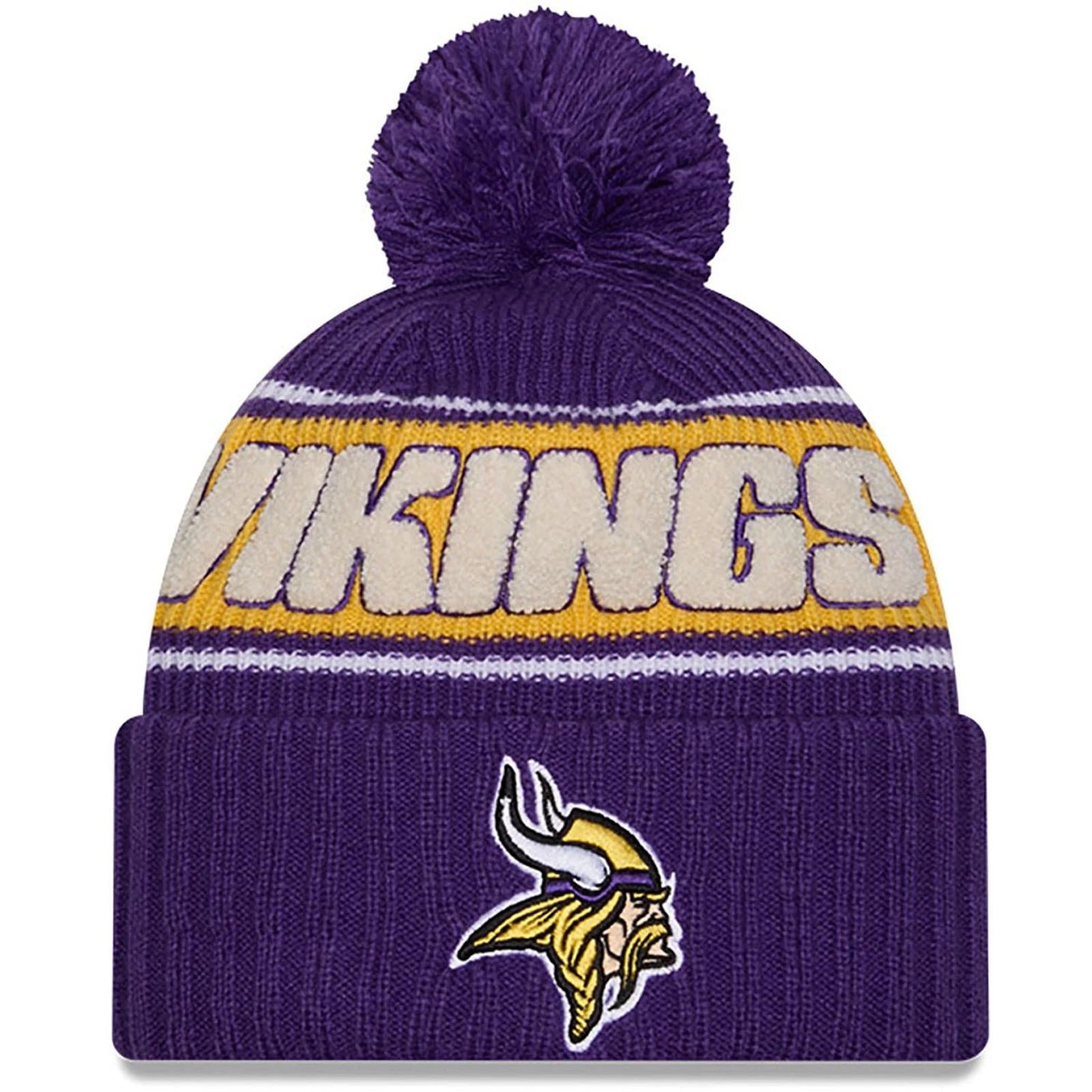 New Era Mens Knits Minnesota Vikings Bobble Hat Purple – Avenue 85