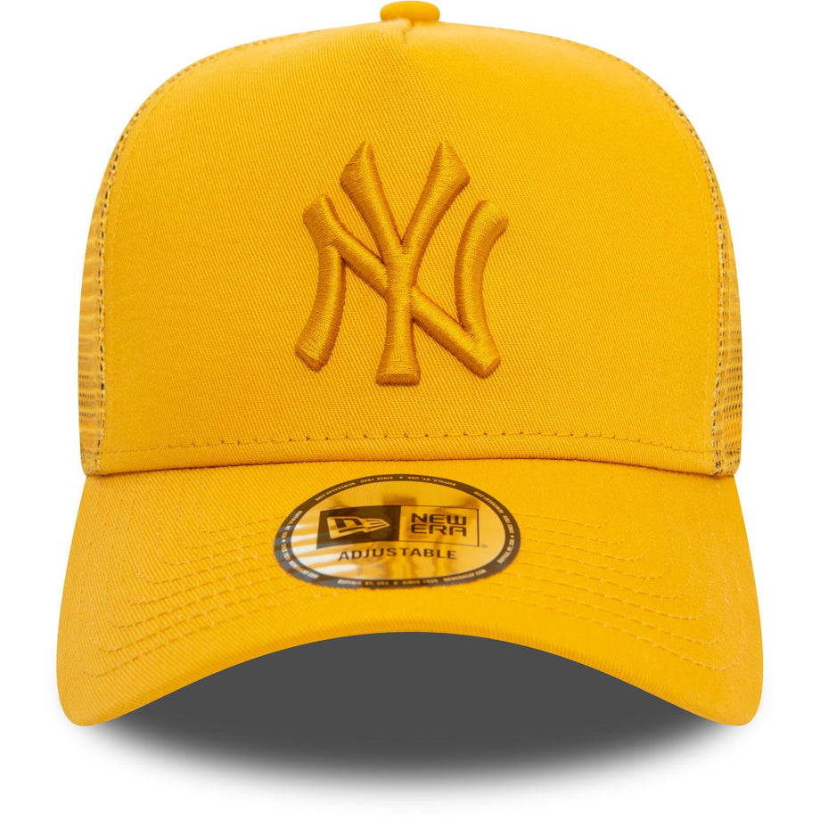 New Era Mens TRUCKER New York Yankees Trucker Cap Dark Yellow