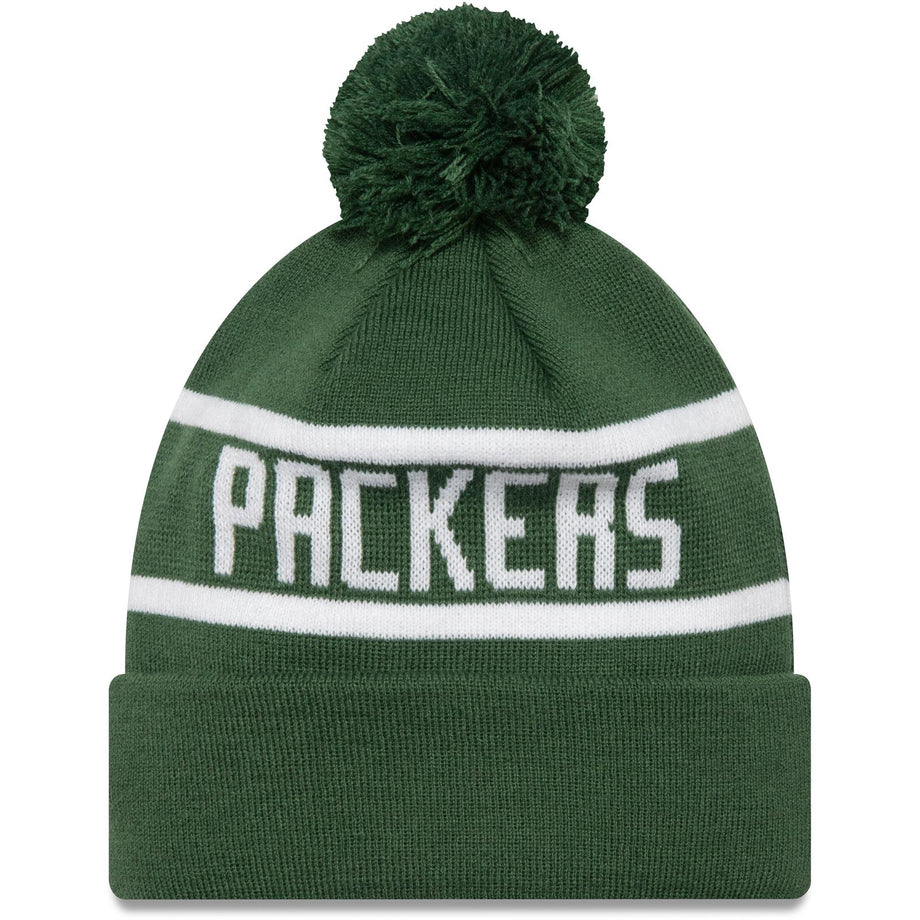 New Era Mens Knits Green Bay Packers Bobble Hat Dark Green
