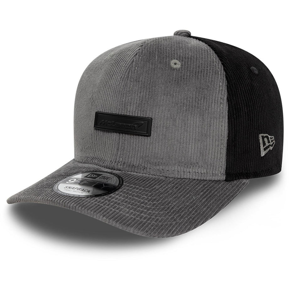 New Era Mens 9FIFTY McLaren Automotive Snapback Cap Dark Grey