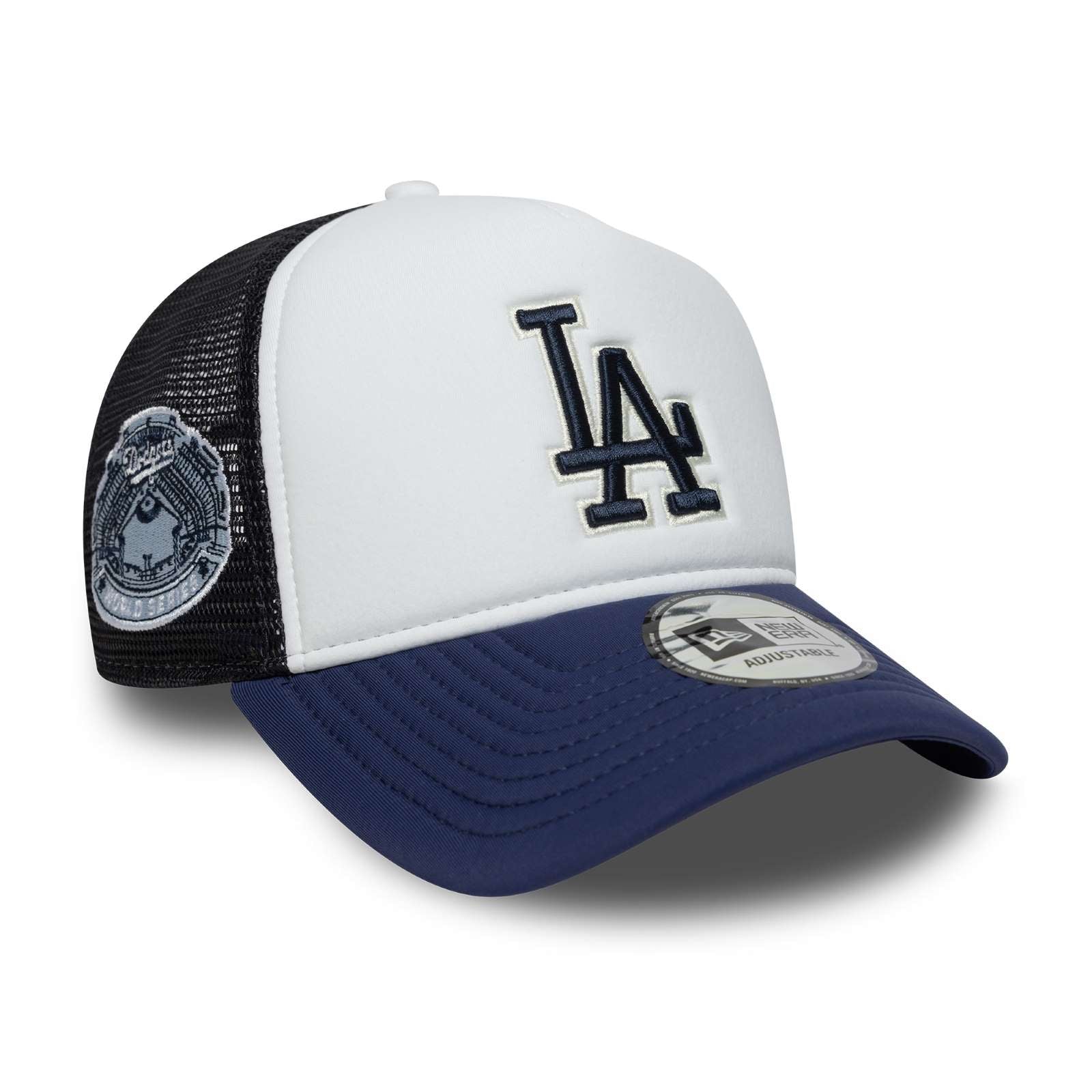 New Era Mens Los Angeles Dodgers 9FORTY Trucker Cap Navy OSFM