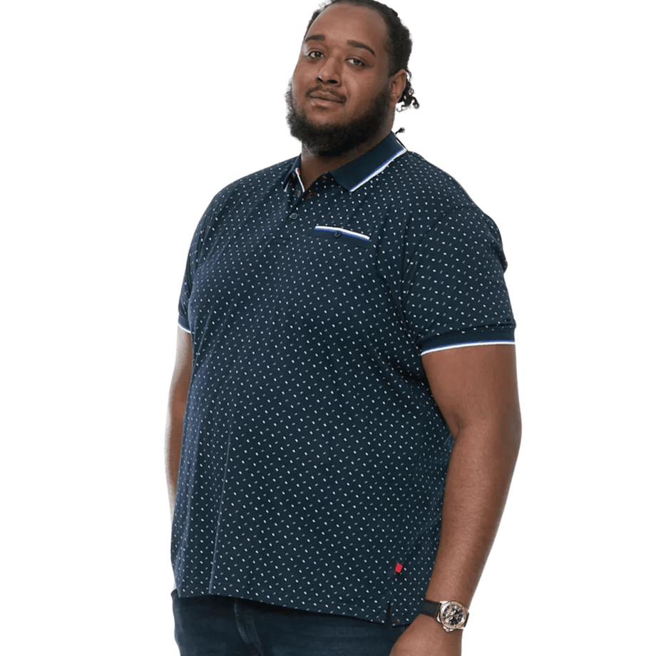 D555 Mens Oakley Big Tall Short Sleeve Jacquard Trim Polo Shirt Avenue 85