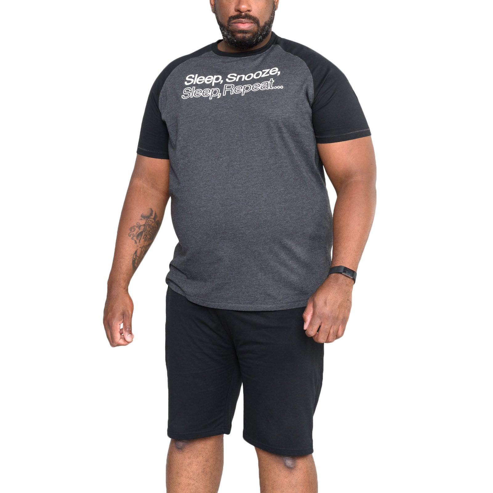 Duke D555 Mens Jervis Big Tall T-Shirt Shorts Loungewear Set