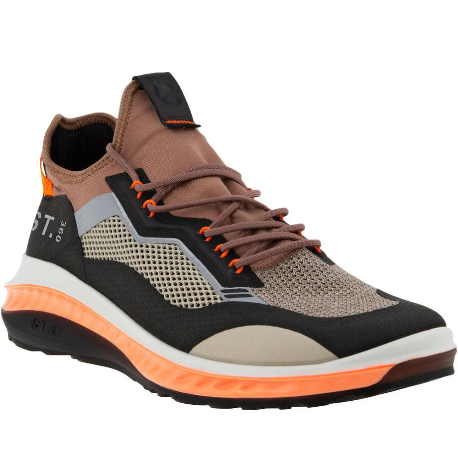 ECCO Mens ST.360 Textile Mid Rise Elastic Lace Trainers  display picture 1