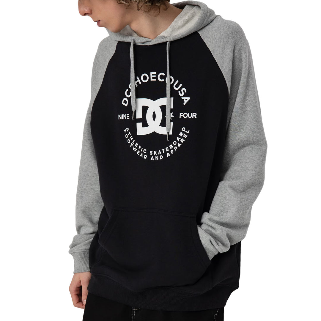 DC Shoes Star Pilot Pullover Hooded Sweatshirt Hoodie Black