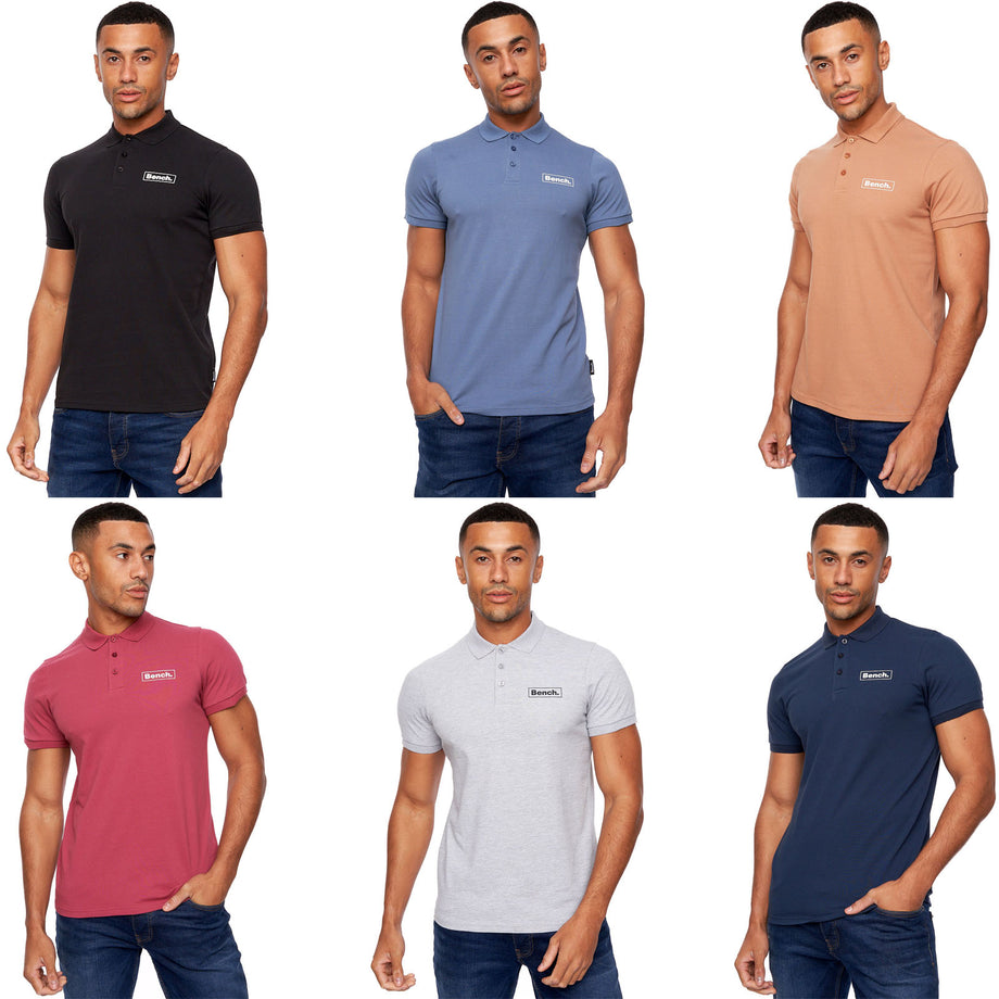 Bench Mens Iverson Short Sleeve Slim Fit Polo Shirt Avenue 85