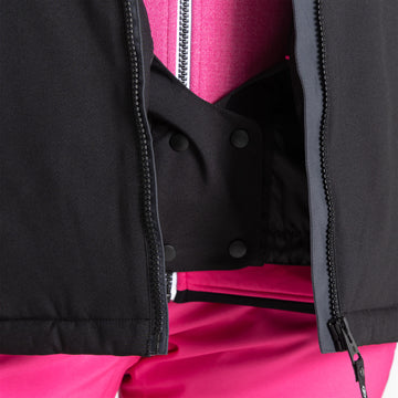 Dare 2b Elative Premium Duck Down Fill Water Repellent Packaway Hooded Active Winter Jacket with Zipped Lower Pockets And Adjustable Fit, Giacca Donna, Lollipop, 10
