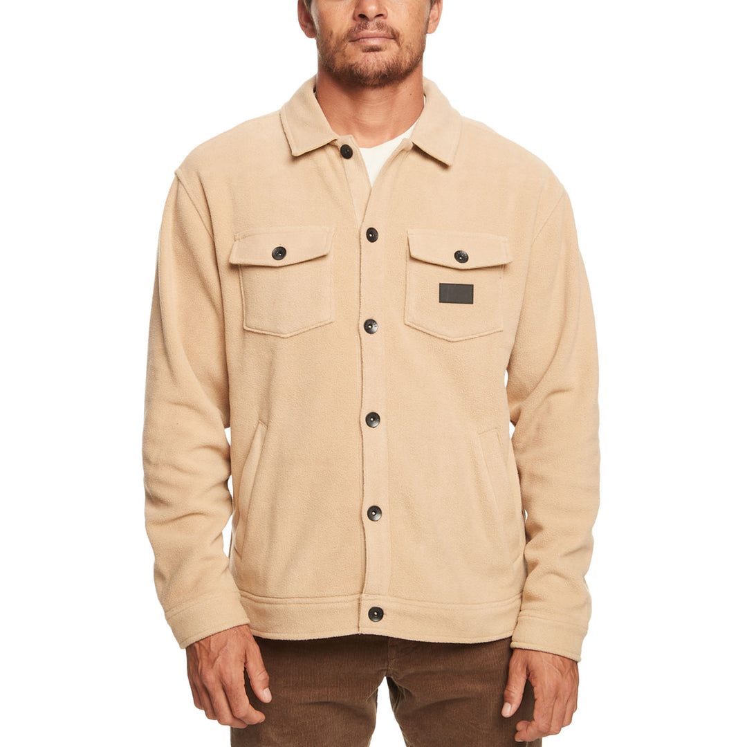 Fleece Overshirt Mens Uk Overshirt Merino Wool Camel – Grenfell