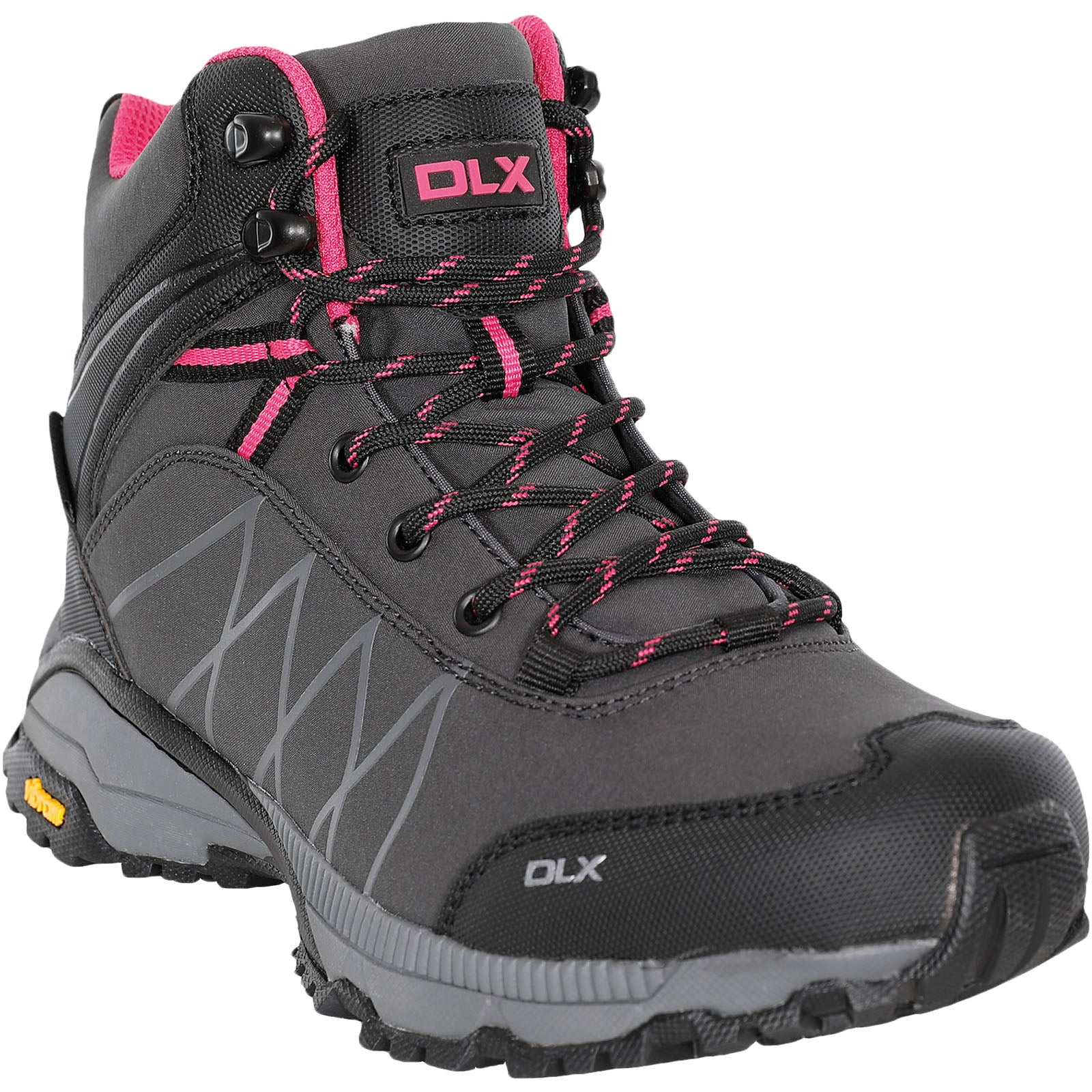 DLX Womens Arlington II Vibram Waterproof Walking Boots Charcoal