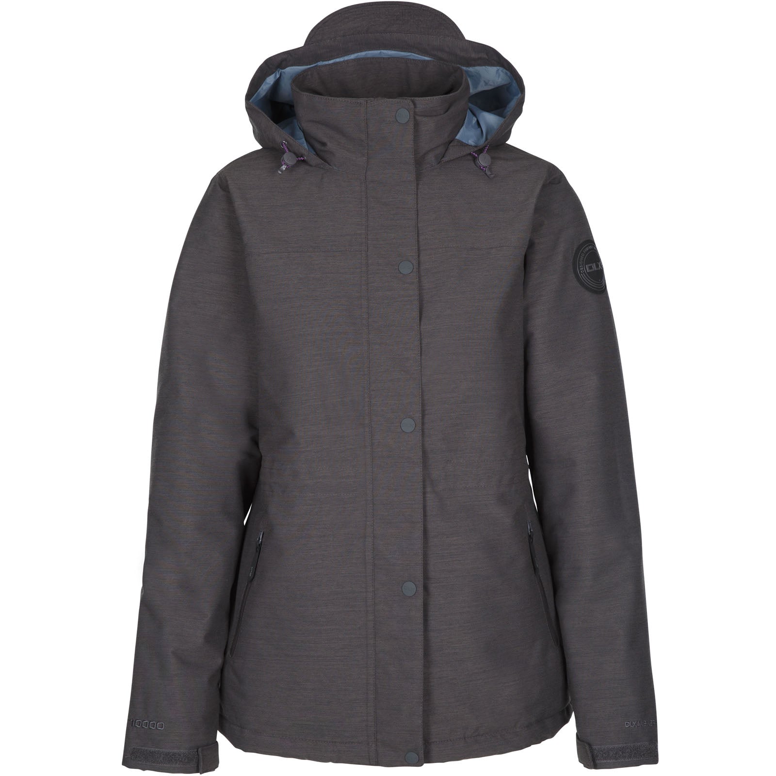 Trespass Womens Gloria DLX Waterproof Jacket Grey – Avenue 85