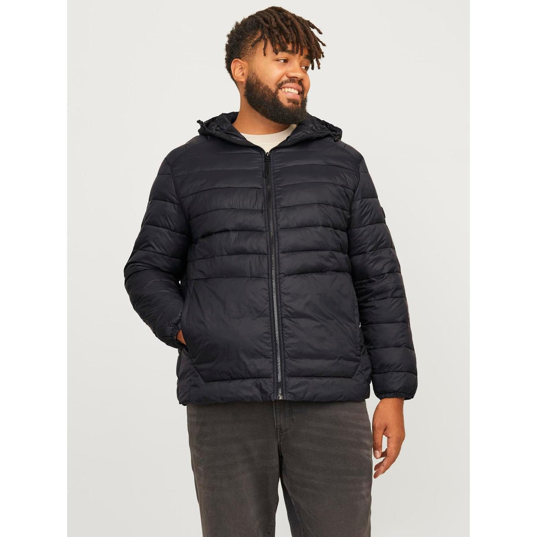 Jack Jones Mens Sprint Big Tall Full Zip Hooded Puffer Jacket