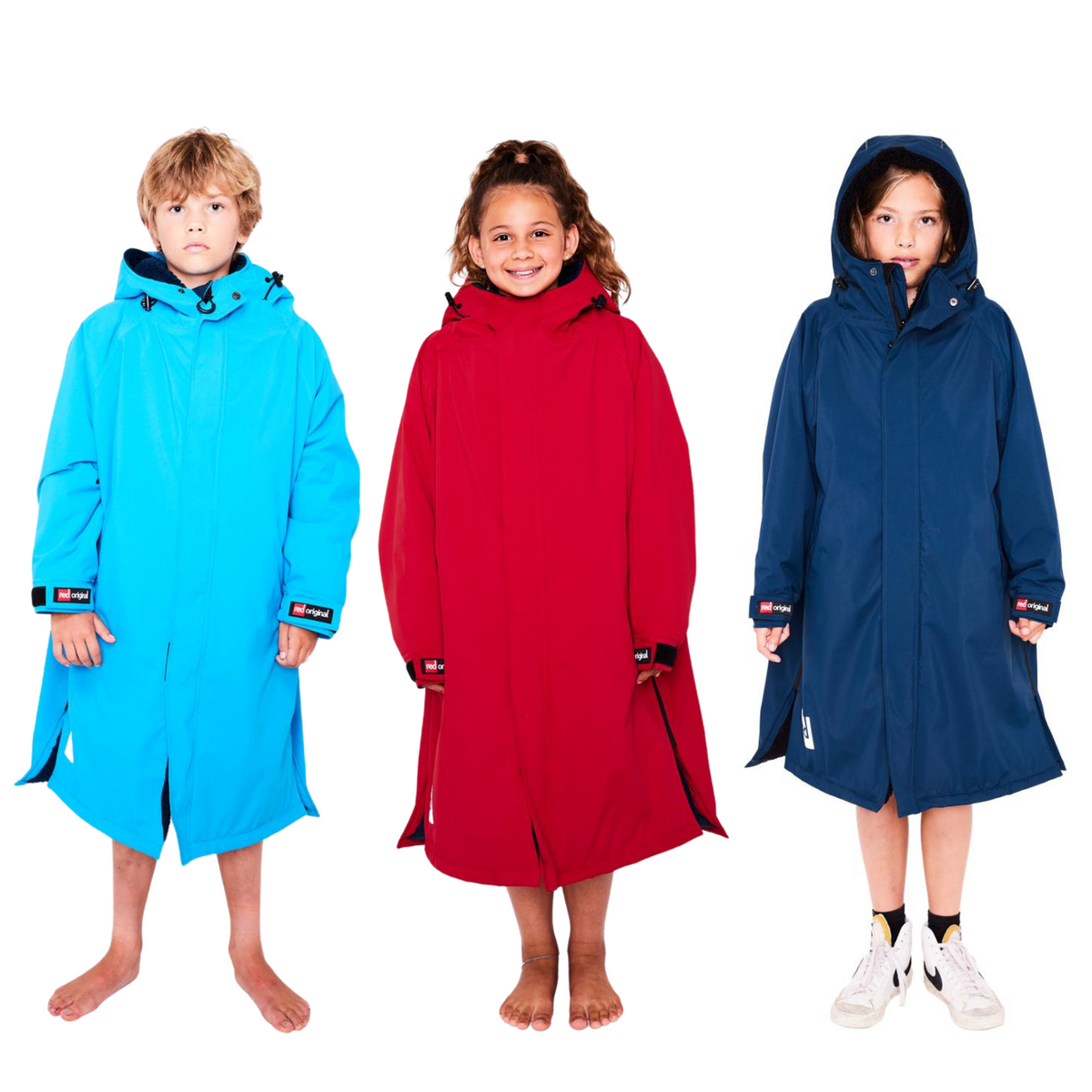Red Kids Dry Pro Hooded Waterproof Changing Robe – Avenue 85