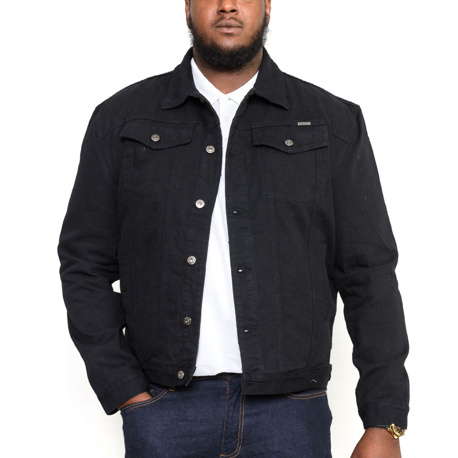 Mens big and tall jean clearance jacket