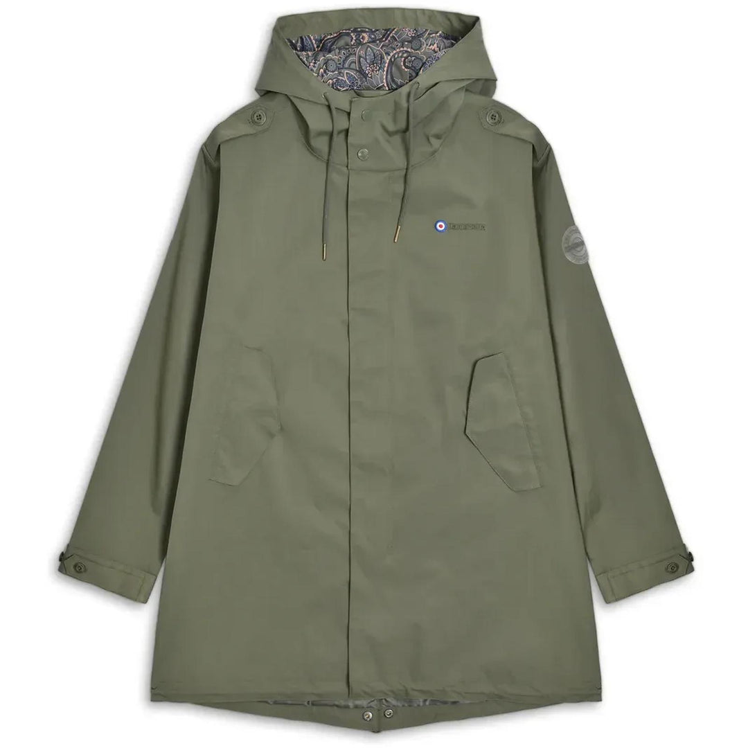Lambretta Mens Waterproof Paisley Lined Parka Khaki – Avenue 85