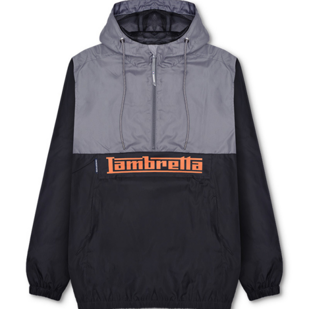 Lambretta Mens Over The Head Scooter Windbreaker Jacket Avenue 85