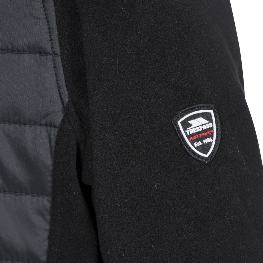Trespass Mens Saunter Full Zip Padded Jacket Black Avenue 85
