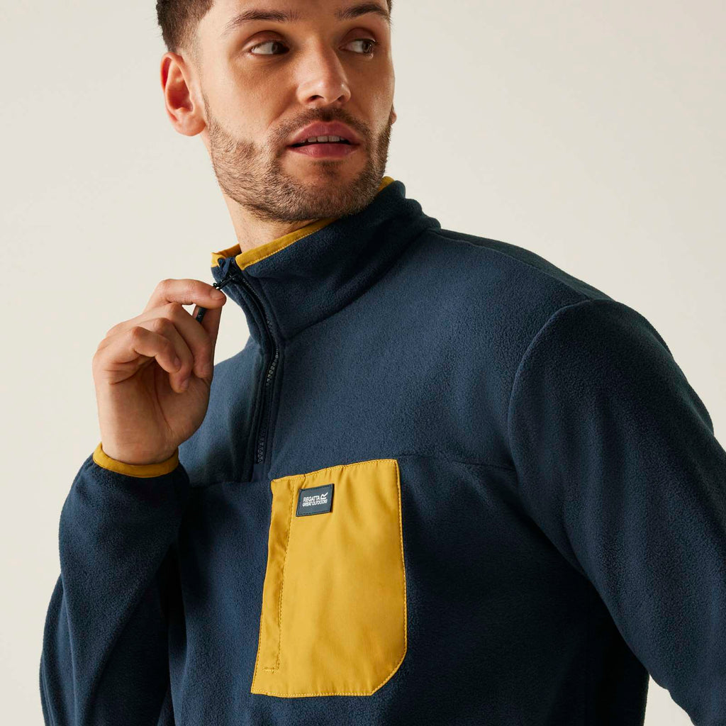 Navy/Mustard
