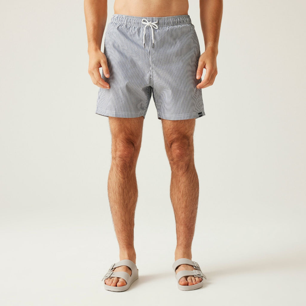 Navy Seersucker Stripe
