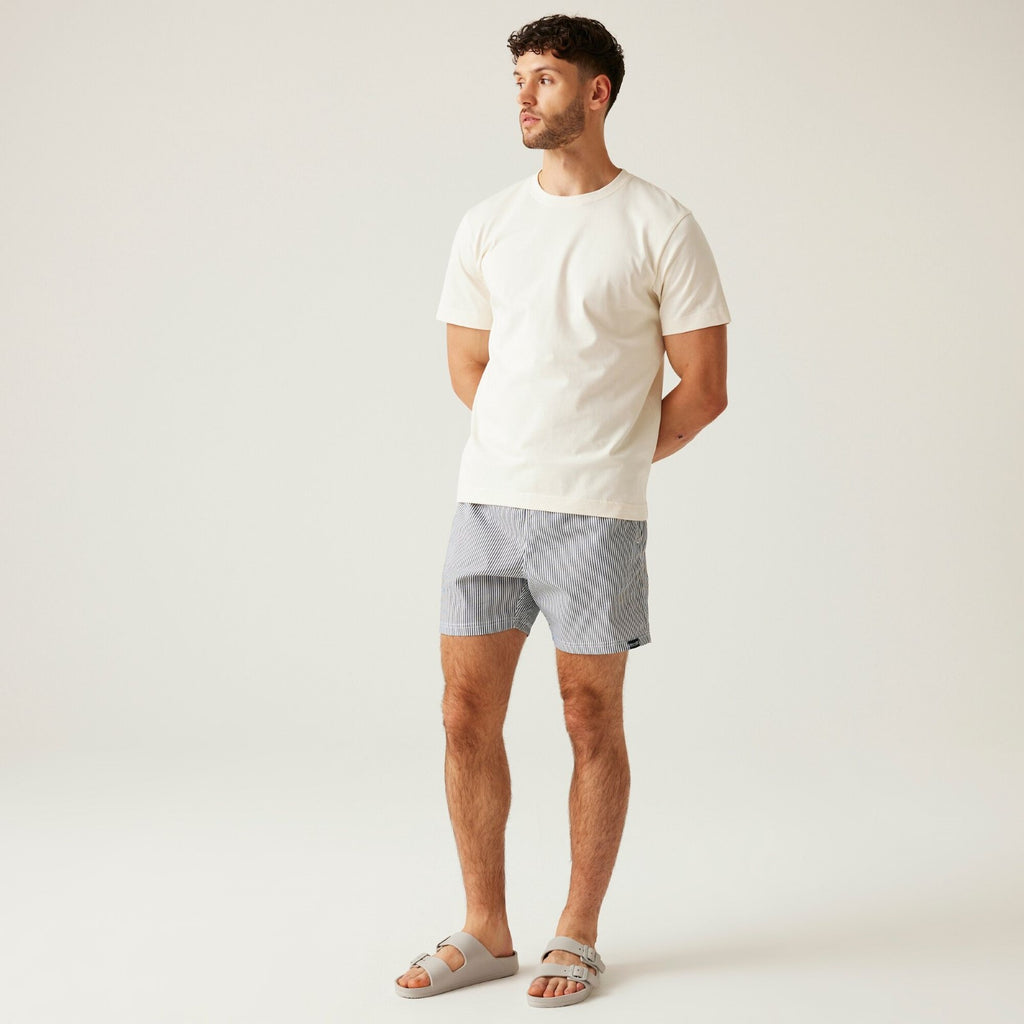Navy Seersucker Stripe