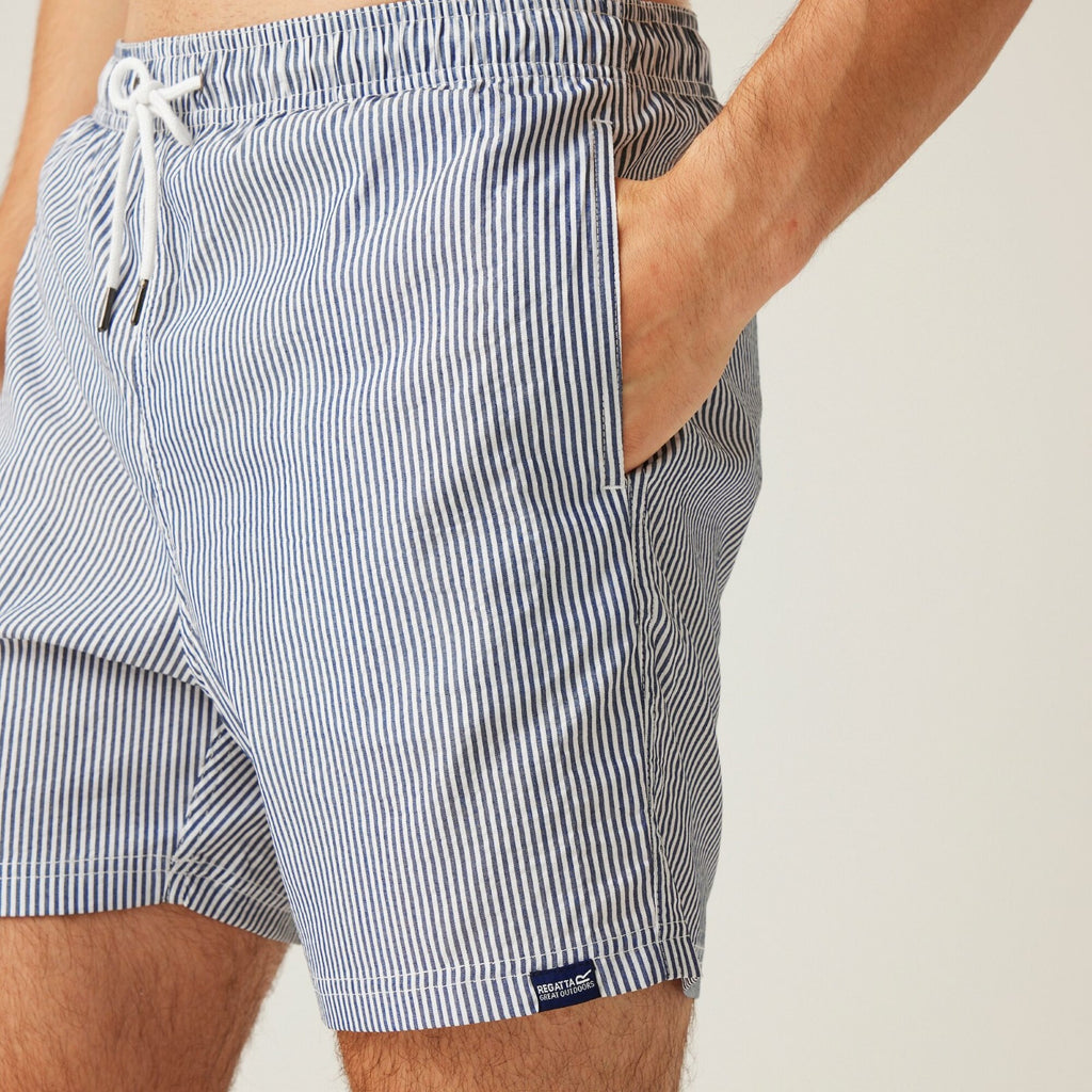 Navy Seersucker Stripe