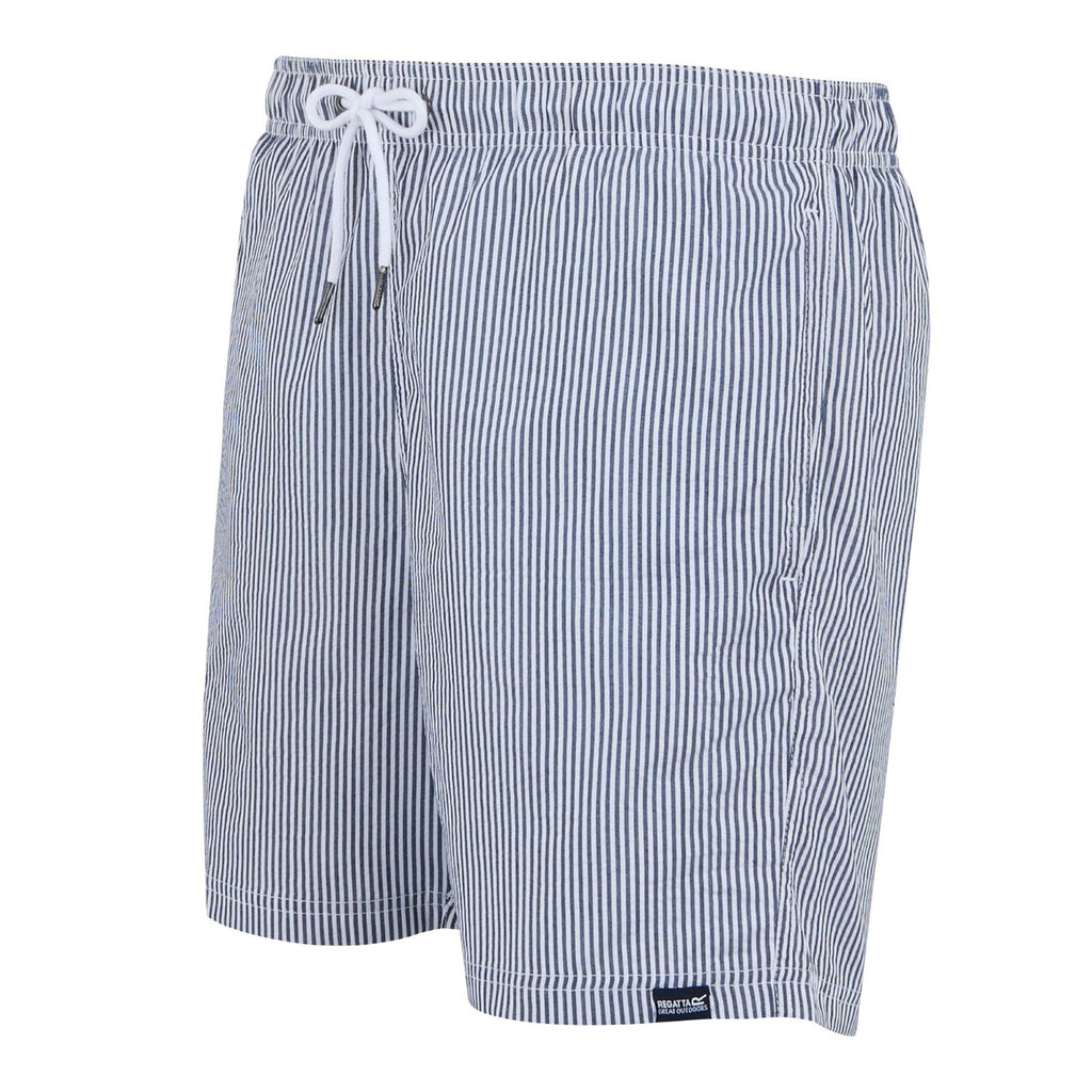 Navy Seersucker Stripe