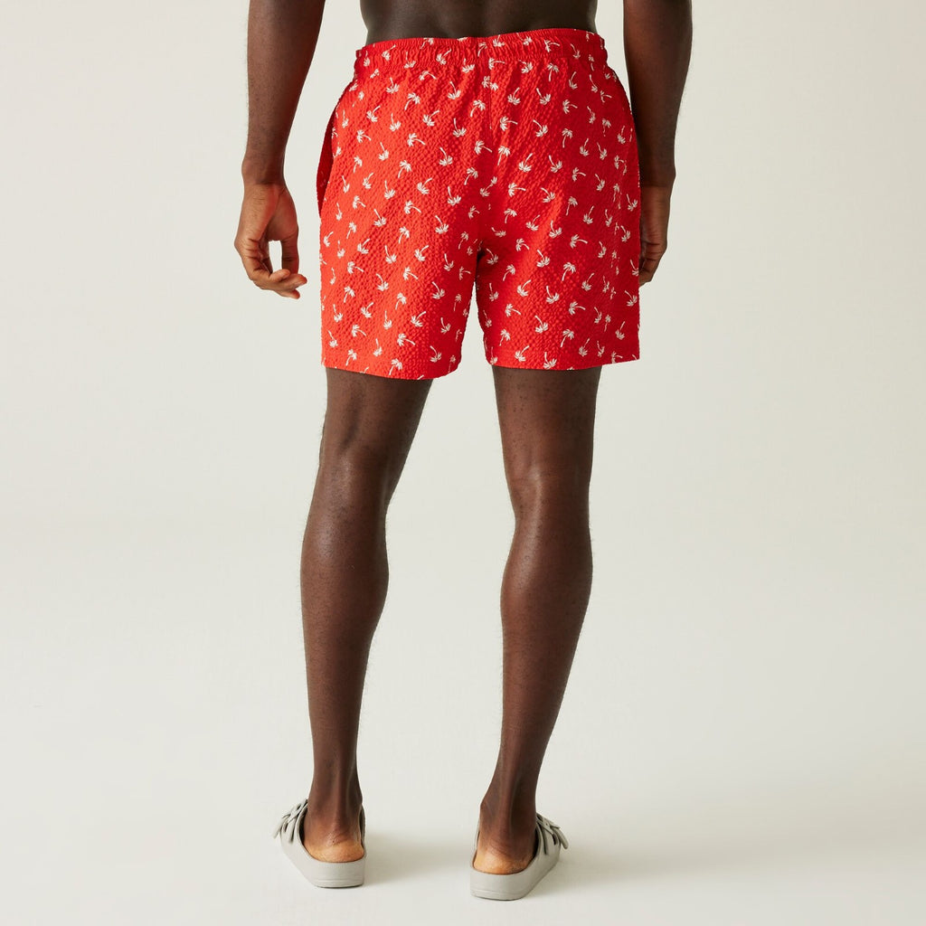 Poppy Red Palm Seersucker Co-ord