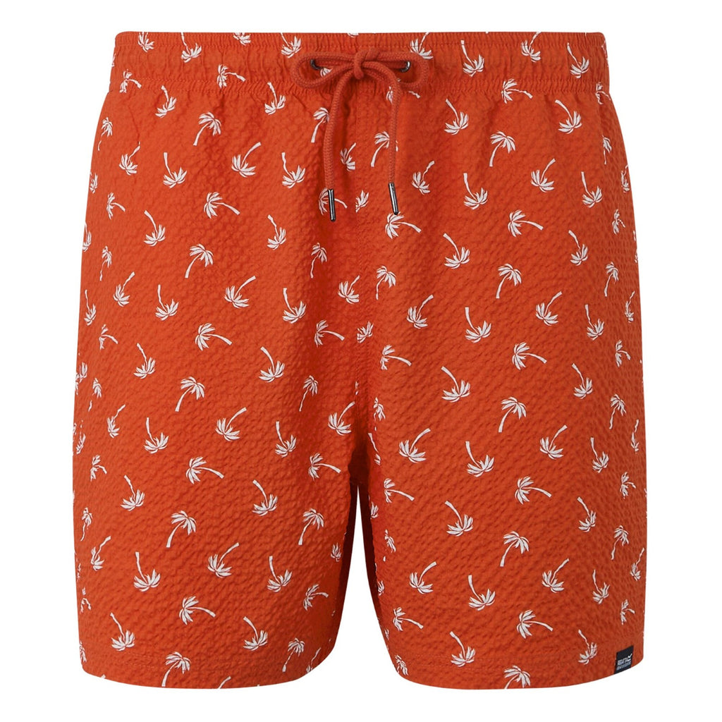 Poppy Red Palm Seersucker Co-ord