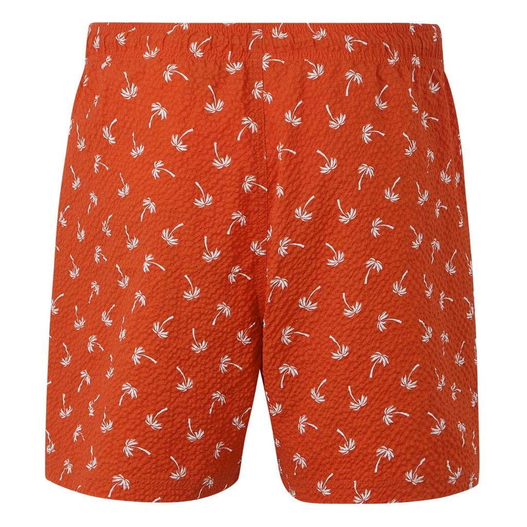 Poppy Red Palm Seersucker Co-ord