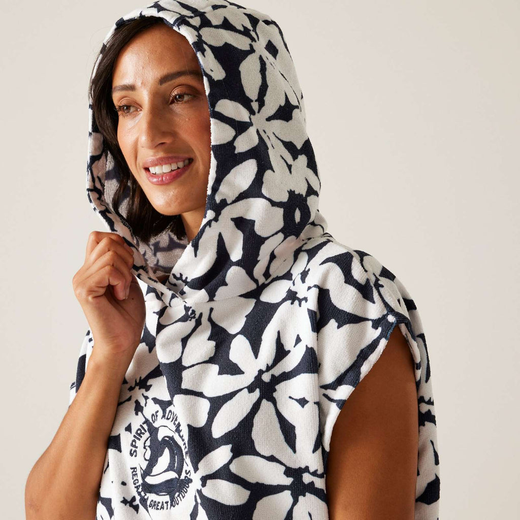 Navy White Floral