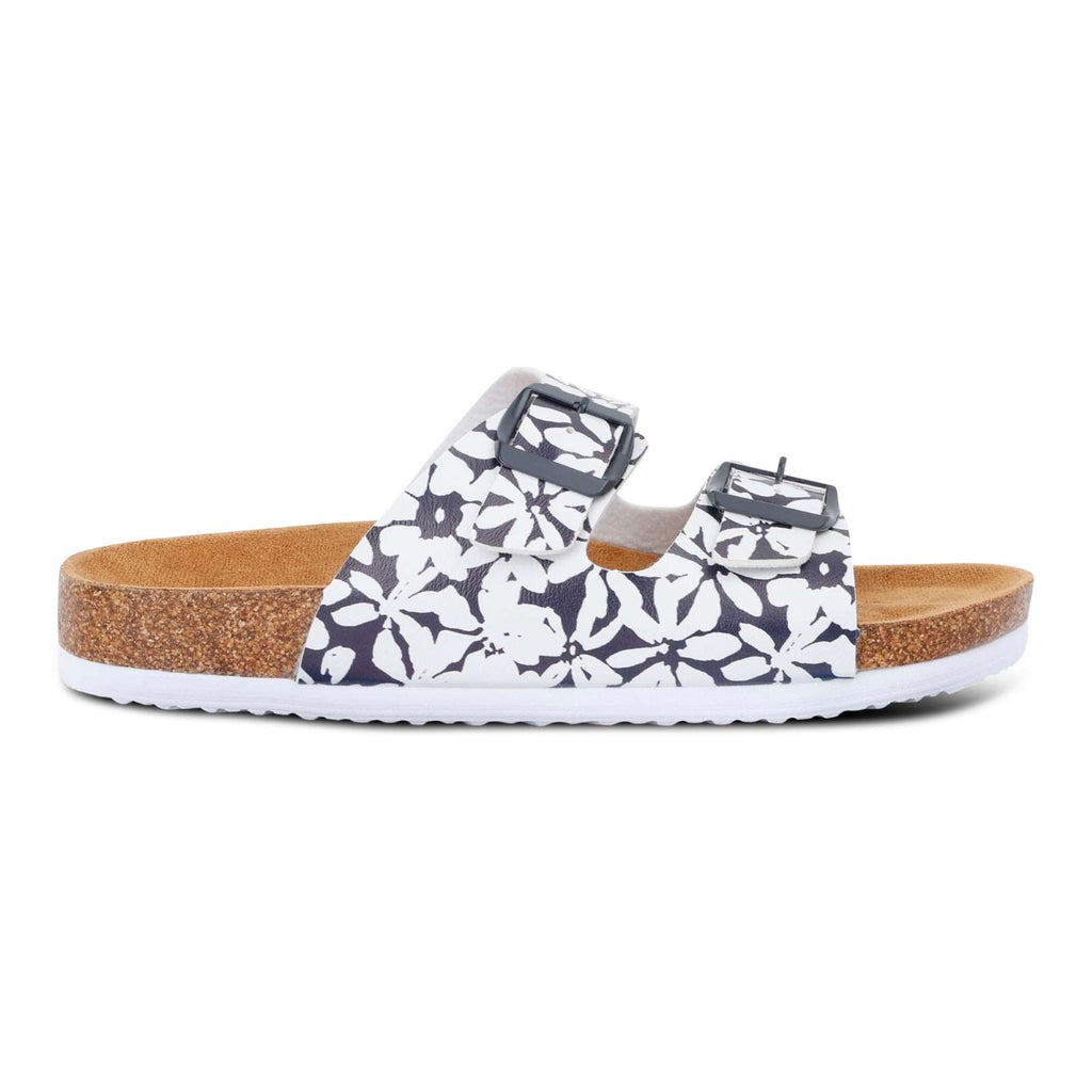 Navy White Floral