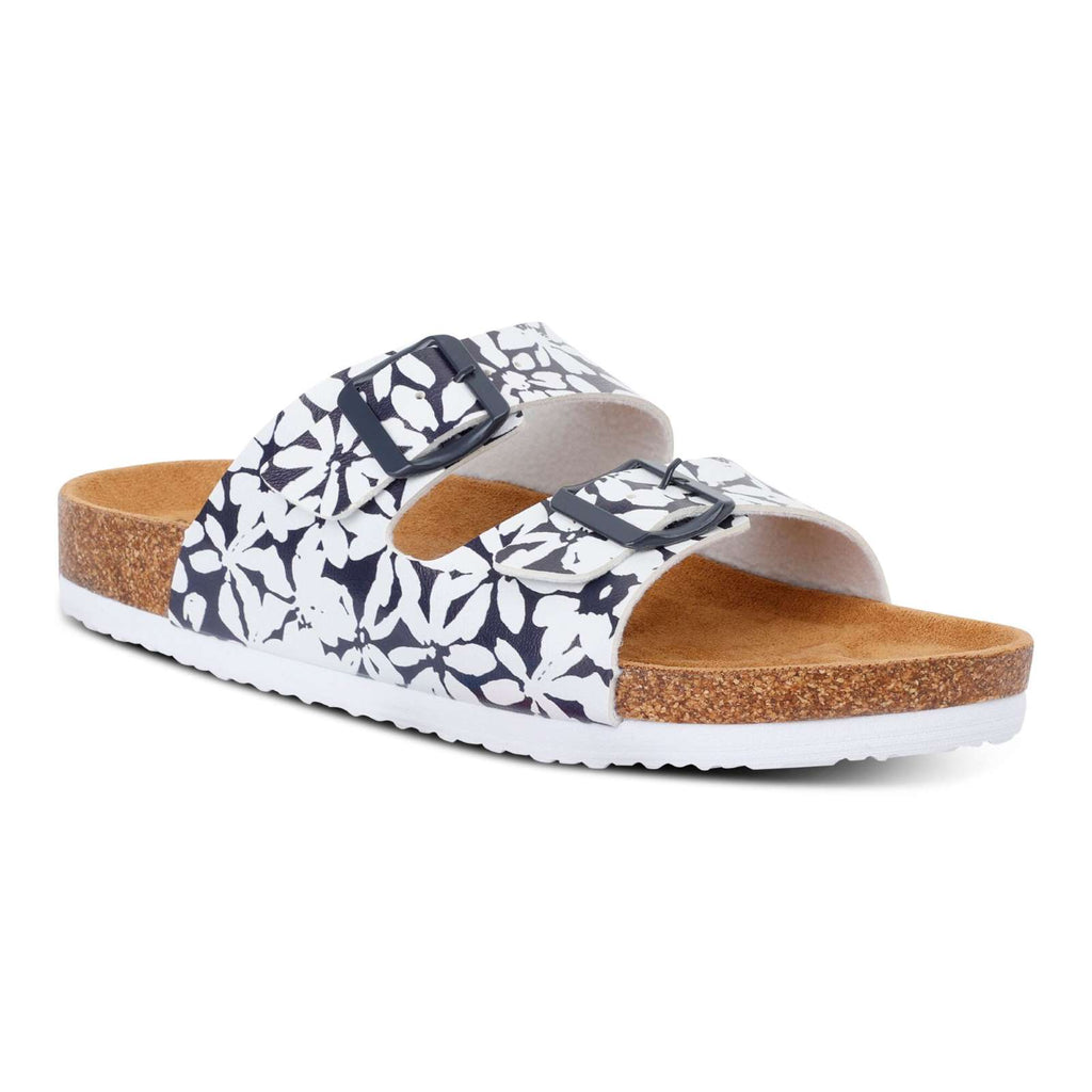 Navy White Floral